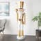 6ft. Gold & Silver Metal Standing Nutcracker Sculpture